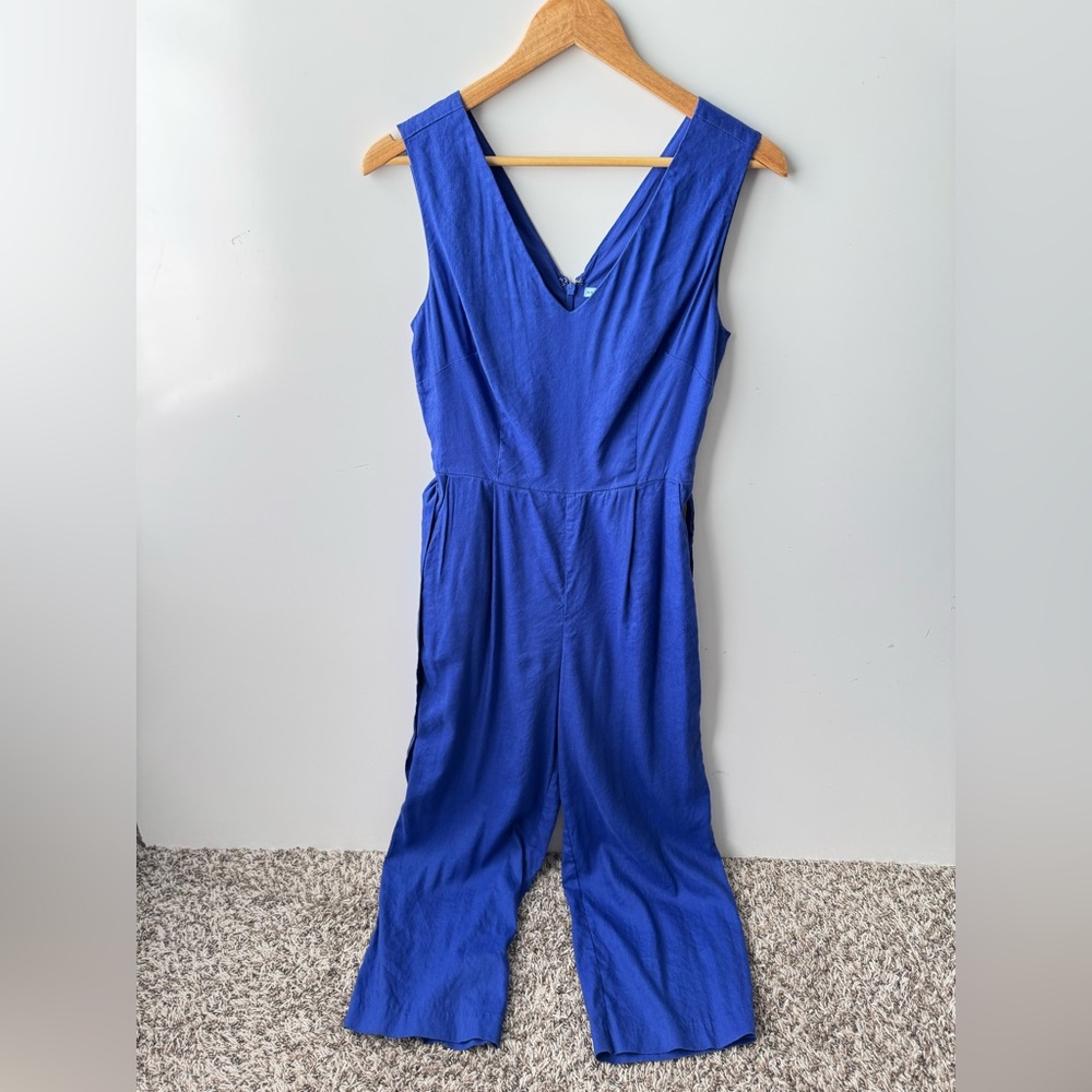Antonio Melani Royal Blue Sleeveless Jumpsuit Size 2